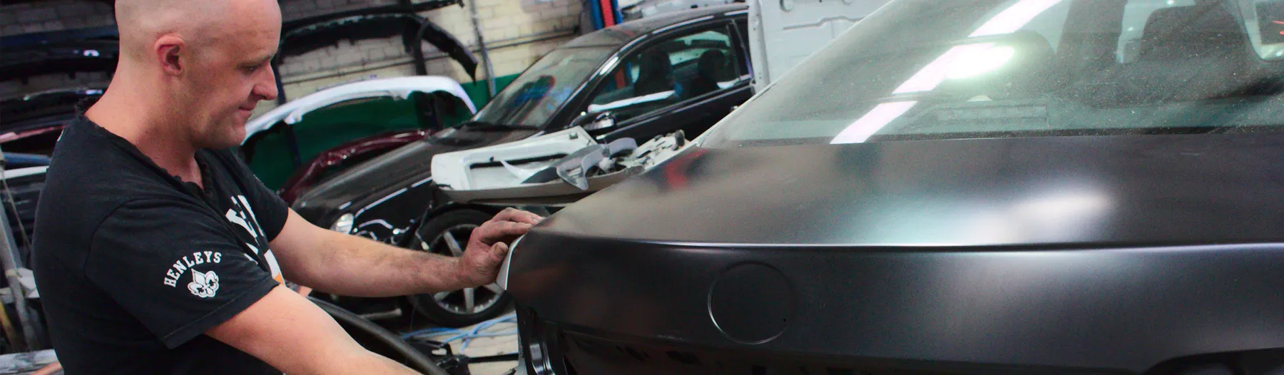 Lining up boot panel