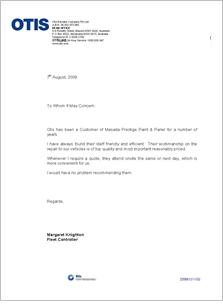 Otis testimonial